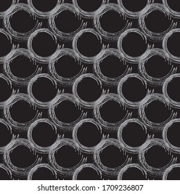 Seamless vector in geometric ornamental style. Using white
black and
gray color
