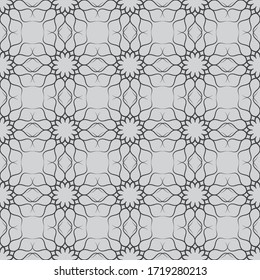 Seamless vector in geometric ornamental style.
