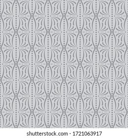 Nahtlose Vektorgrafik im geometrischen Zierstil.