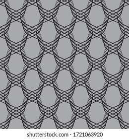 Nahtlose Vektorgrafik im geometrischen Zierstil.