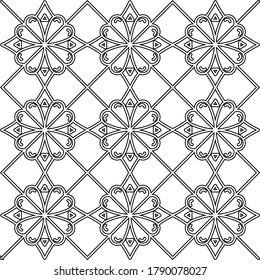 vector sin soldadura en estilo ornamental geométrico