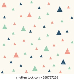 Seamless vector geometric pattern