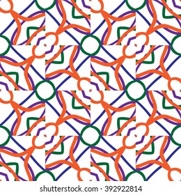 Seamless vector geometric pattern