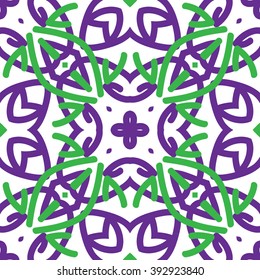 Seamless vector geometric pattern