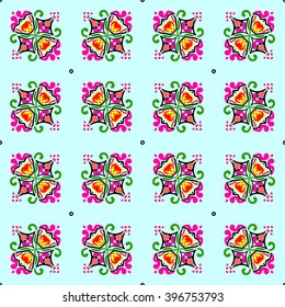 Seamless vector geometric pattern