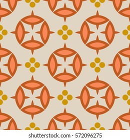 Seamless vector geometric pattern arabic style background.