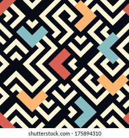 Seamless vector geometric pattern background