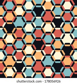 Seamless vector geometric pattern background