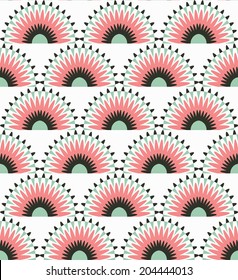 Seamless vector geometric pattern background