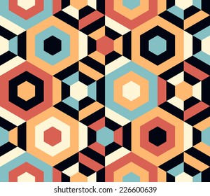 Seamless vector geometric  pattern background
