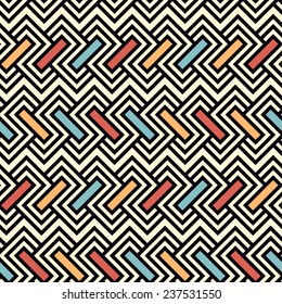 Seamless vector geometric pattern background