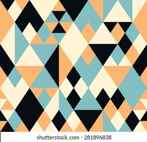 Seamless vector geometric pattern background