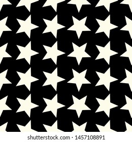 Seamless Vector Geometric Pattern. Editable with easy color change. Stars