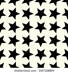 Seamless Vector Geometric Pattern. Editable with easy color change. Stars