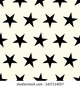 Seamless Vector Geometric Pattern. Editable with easy color change. Stars