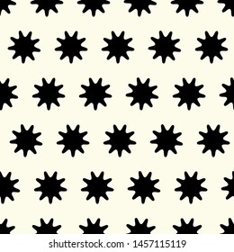 Seamless Vector Geometric Pattern. Editable with easy color change. Stars