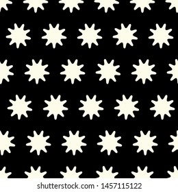 Seamless Vector Geometric Pattern. Editable with easy color change. Stars