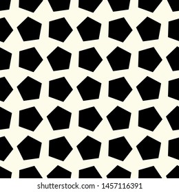 Seamless Vector Geometric Pattern. Editable with easy color change. Pentagon