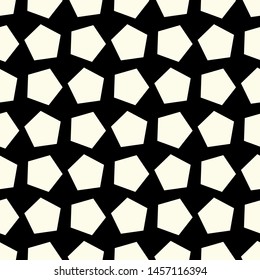 Seamless Vector Geometric Pattern. Editable with easy color change. Pentagon