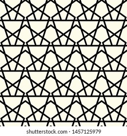 Seamless Vector Geometric Pattern. Editable with easy color change. Lines