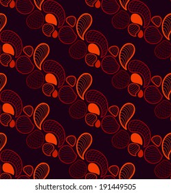 Seamless vector geometric pattern. Endless ornate abstract background.