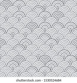 Seamless vector geometric pattern in freehand style. The pattern is detailed and tileable. 