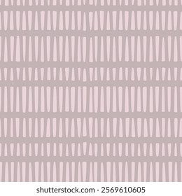 Seamless vector geometric pattern hand drawn dashes forming horizontal lines background textile