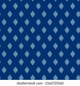 Seamless vector geometric pattern in Japanese style. Modern illustrations of blue linear art for wallpaper, flyers, covers, banners, minimalistic decorations, backgrounds.
