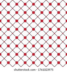 Seamless Vector Geometric Pattern with Lines and Dots. Tiles Background for Prints and Cover Designs. 