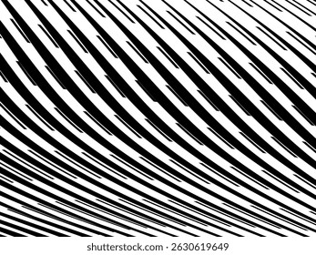 Seamless vector geometric pattern. Modern geometric background with wavy lines. Wavy black and white pattern.	
