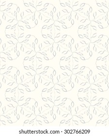 Seamless vector geometric pattern with monochrome ornament. Artistic background with hipster elements.