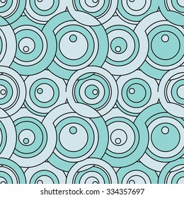 Seamless vector geometric pattern My universe