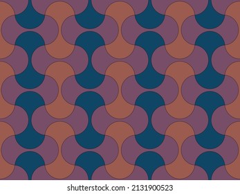 Seamless vector geometric pattern. Op Art. Pastel color template for fabric, wrapping, cards, flyer, poster. Modern textile. Futuristic. Stylish background. Optical illusions. Trends. Wallpapers.