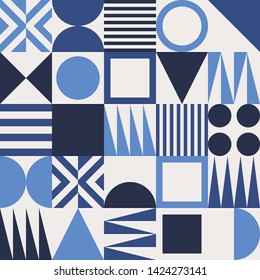 Seamless vector geometric pattern. Vibrant graphic background 