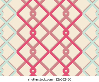 Seamless vector geometric rhombus color pattern background