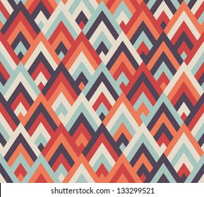 Seamless Vector Geometric Rhombus Color Pattern Background