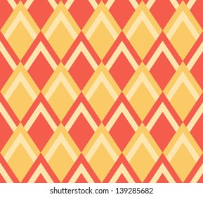 Seamless vector geometric rhombus color pattern background