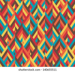 Seamless vector geometric rhombus color pattern background