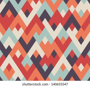 Seamless vector geometric rhombus color pattern background