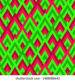 Seamless vector geometric rhombus color pattern background
