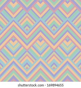 Seamless vector geometric rhombus color pattern background