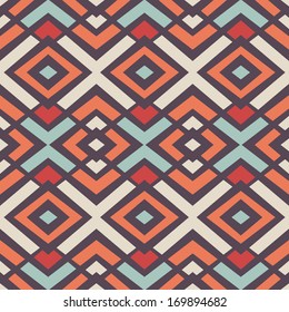 Seamless vector geometric rhombus color pattern background
