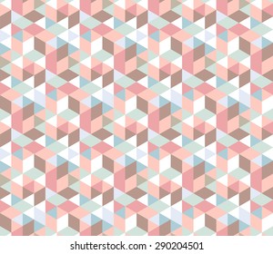 Seamless vector geometric rhombus color pattern background