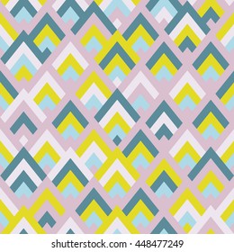 Seamless vector geometric rhombus color pattern background