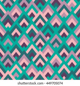 Seamless vector geometric rhombus color pattern background