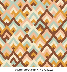 Seamless vector geometric rhombus color pattern background