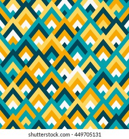 Seamless vector geometric rhombus color pattern background