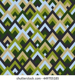 Seamless vector geometric rhombus color pattern background