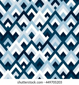 Seamless vector geometric rhombus color pattern background