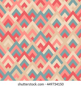 Seamless vector geometric rhombus color pattern background